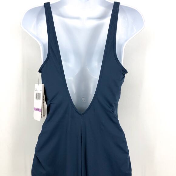 CONTOURS COCO REEF Keepsake Stellar One-Piece Swimsuit  US 14 38C Slate Ble NWT - Picture 6 of 12